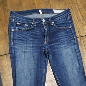 Rag & Bone Skinny Ripped Jeans